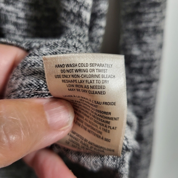 Anthropology Pure + Good black/white variegated tunic, women's XS  #2316 - Picture 6 of 7